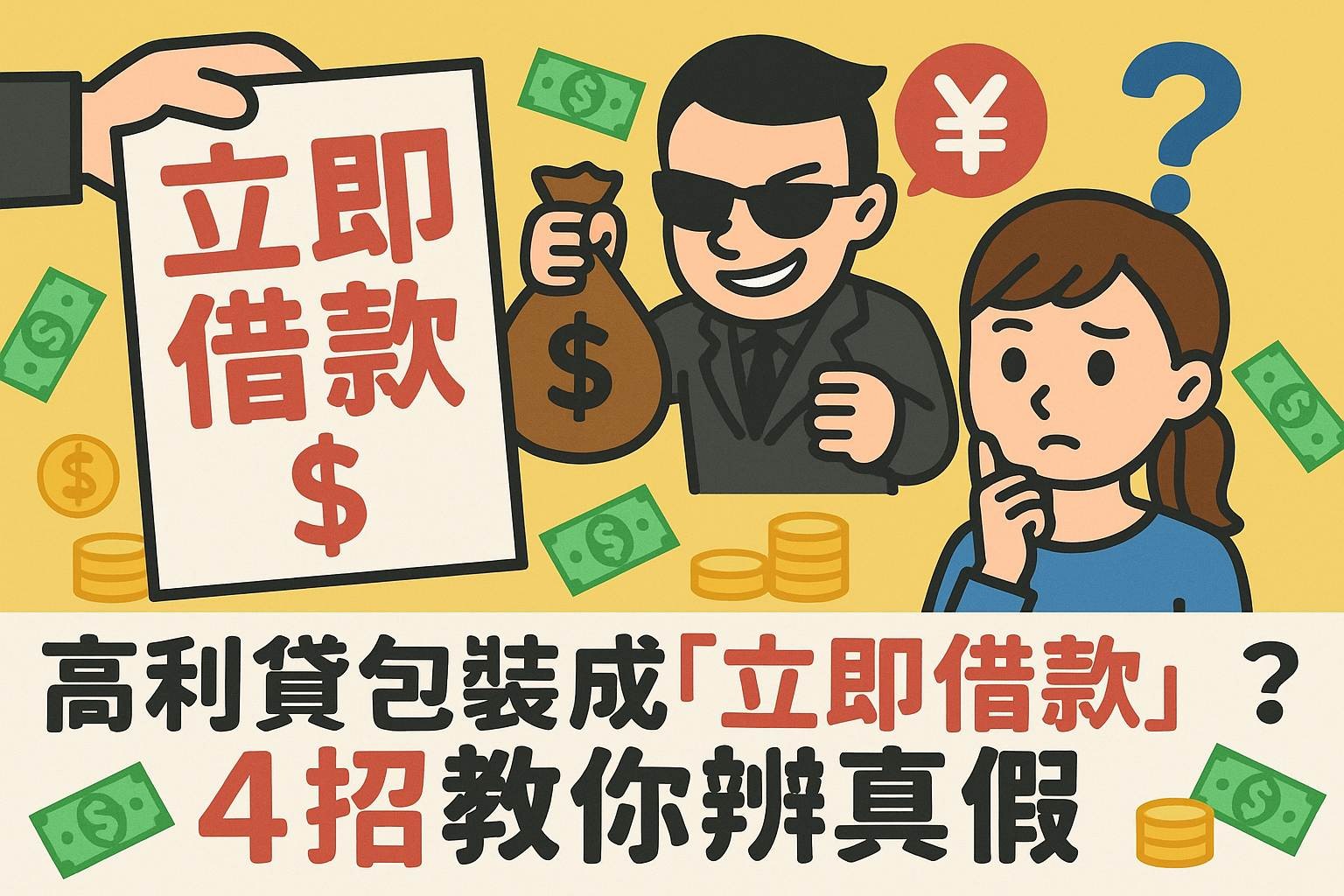 高利貸包裝成「立即借款」？4招教你辨真假